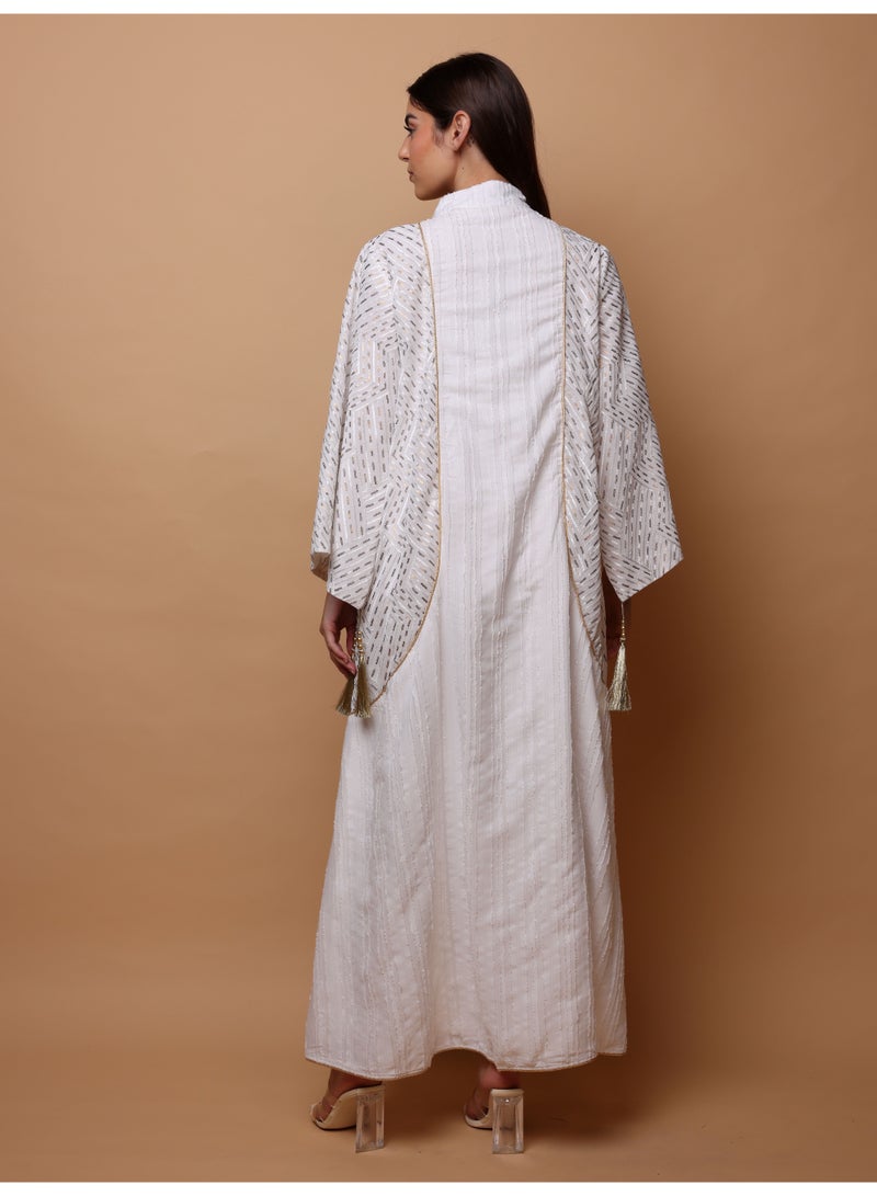 Ikkxa Samra Jalabiya IK1091 White - Image 4